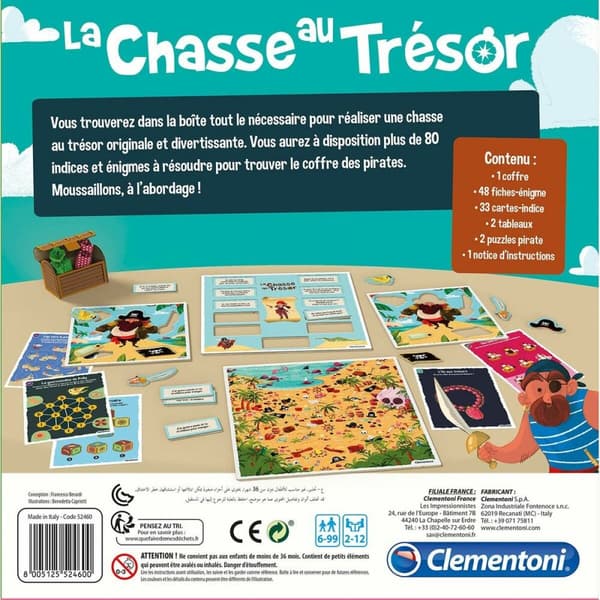 Board game Clementoni The treasure hunt (FR) + 6 Years Multicolour