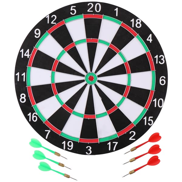 Dartskive med 6 piler, diameter 40,5 cm<