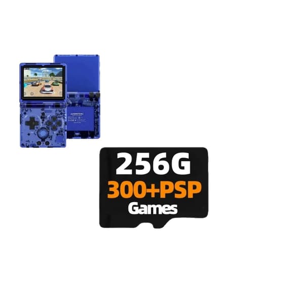 ANBERNIC RG35XXSP TF-kort, 256G kapacitet, 11000+ förinstallerade spel,256G 300PSP
