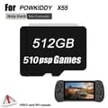 Miniatyrbild 2 av 2: POWKIDDY X55 TF-kort, 512 GB kapacitet, stöder tusentals spel,512G 510 PSP