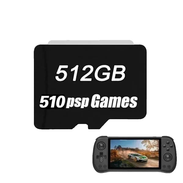 POWKIDDY X55 TF-kort, 512 GB kapacitet, stöder tusentals spel,512G 510 PSP