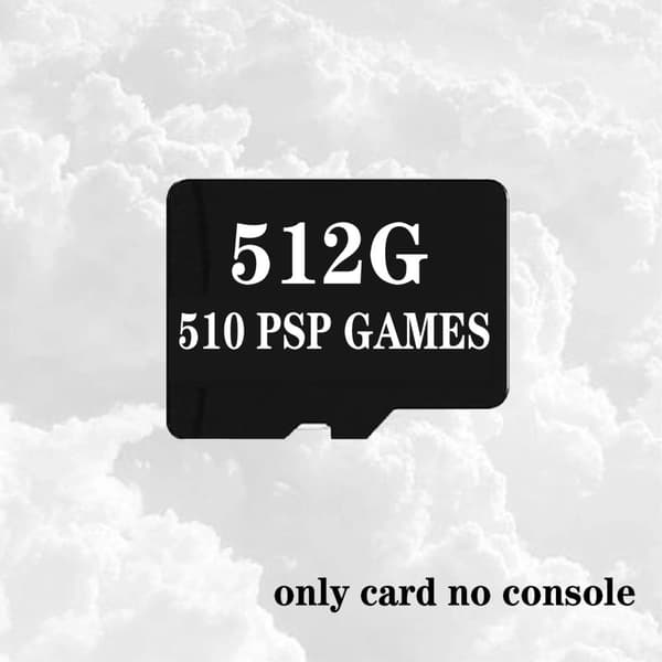Käsikonsoli, 80 000 peliä, 510 PSP-peliä,512G Vain 510 PSP
