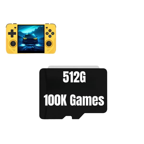 TF-kort för POWKIDDY RGB30, 512G lagring, 510 PSP-spel,512G 100 000 spel