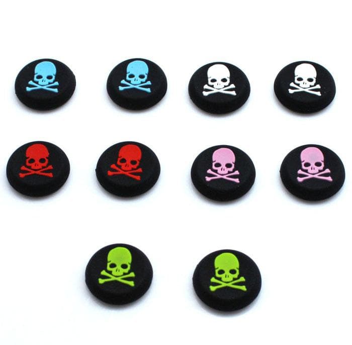 4x Joystickskydd för Xbox och PS4 handkontroll - Döskalle