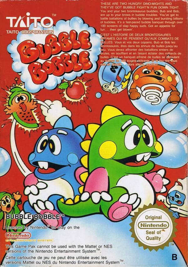 Bubble Bobble - Nintendo 8-bit/NES - PAL B/SCN - Cart Only