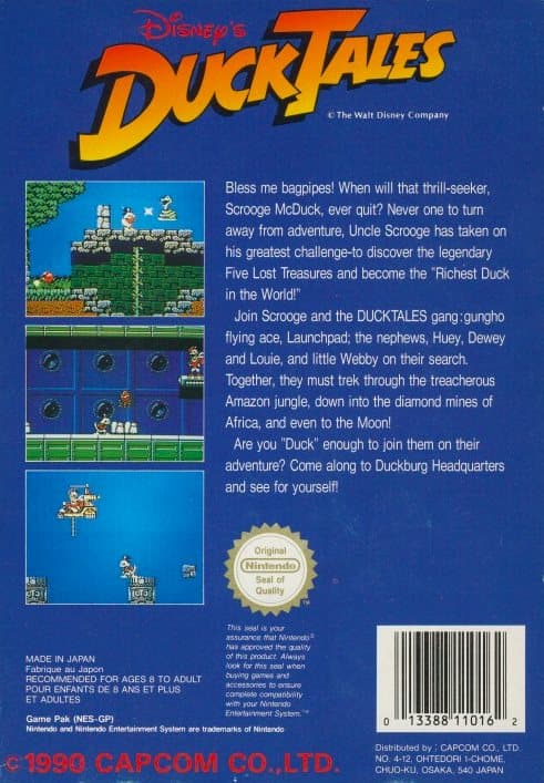Duck Tales - Nintendo 8-bit/NES - PAL B/SCN - Cart Only