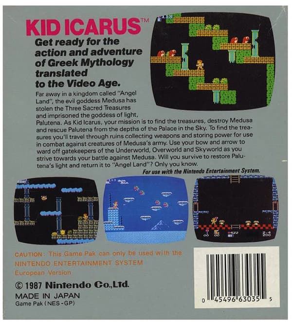 Kid Icarus - Nintendo 8-bit/NES - PAL B/SCN - Cart Only