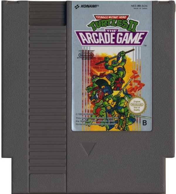 Teenage Mutant Hero Turtles II  The arcade game -  Nintendo 8-bit/NES - PAL B/SCN - Cart Only