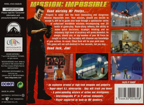 Mission: Impossible - N64 - PAL / EUR - Cart Only