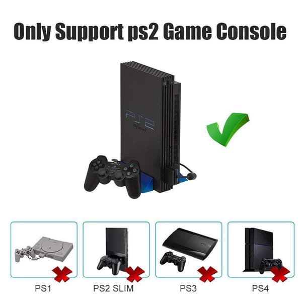 INF PS2 til HDMI-adapter med 3,5 mm lydudgang til HDTV/HDMI