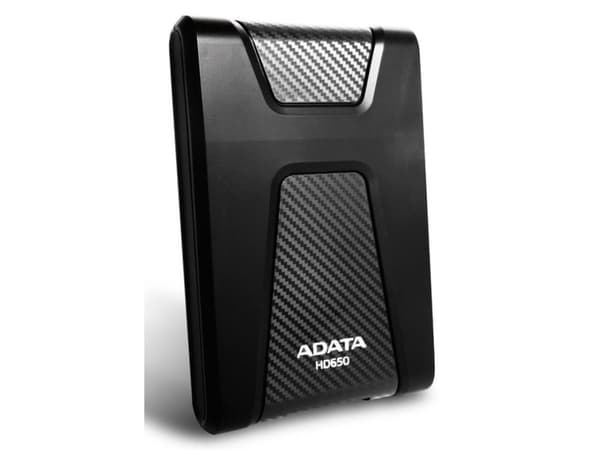 ADATA DashDrive Durable HD650 - Harddisk - 4 TB - ekstern (bærbar) - 2.5" - USB 3.1 - 256-bit AES - svart