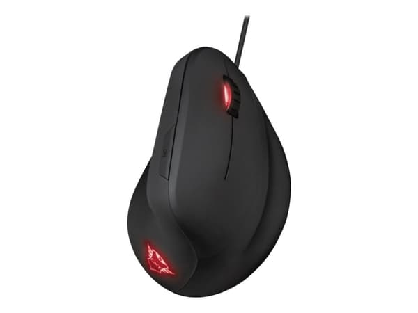 Trust GXT 144 Rexx - Vertikal mus - ergonomisk - högerhänt - optisk - 6 knappar - kabelansluten - USB 2.0