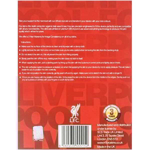 Liverpool Fc Official Ps4 Controller Skin Cdon