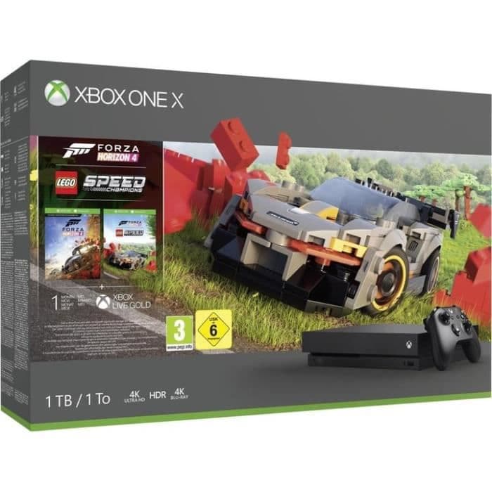 Xbox One X 1 TB + Forza Horizon 4 + LEGO DLC + 1 månaders test av Xbox Live Gold och Xbox Game Pass
