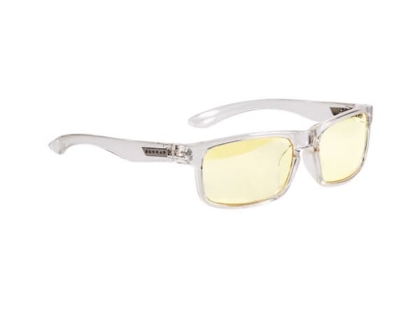 Gunnar Optiks Enigma, Rektangel, Spela, Transparent, Nylonpolymer, Bred passform, Bärnsten