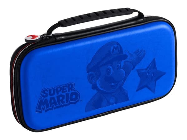 RDS Deluxe travel case - Super Mario - eske for spillekonsoll - blå - for Nintendo Switch