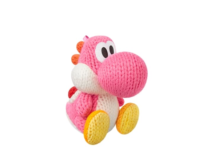 Nintendo Pink Yarn Yoshi, Hvid, Pink, Gul, Blister