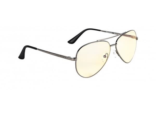 Gunnar Optiks Maverick, Oval, Spilling, Rustfritt stål, Rustfritt stål, Rav, Maverick