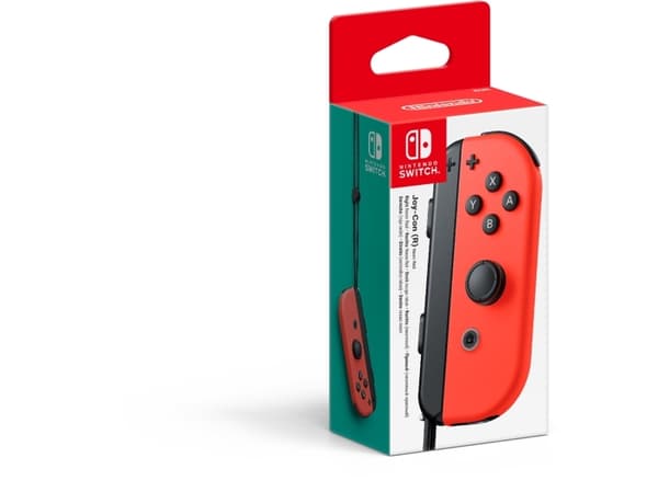 Nintendo | Joy-Con (höger) - Gamepad - trådlös - neonröd - för: Nintendo Switch