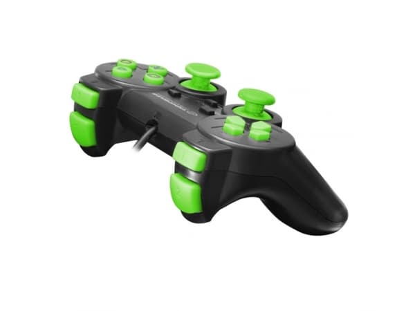 Esperanza CORSAIR - Håndkonsoll - kablet - svart, grønn - for Sony PlayStation 2, PC, Sony PlayStation 3