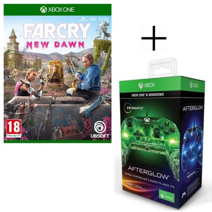 Far Cry New Dawn Xbox One Game + PDP Wired Controller Afterglow Prismatic
