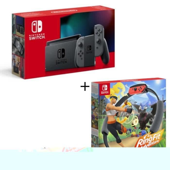 Pack Nintendo Switch Grey + Ring Fit