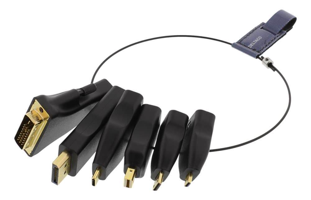DELTACO Office, HDMI ADAPTER RING, mDP, DP, USB-C, DVI, HDMI C/D, 4K