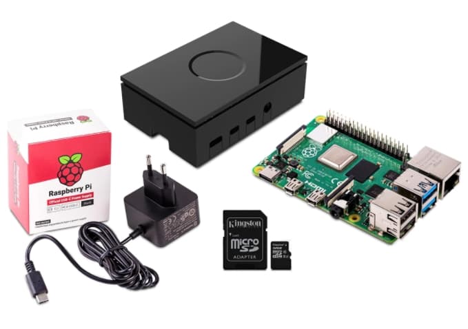 OKdo Raspberry Pi 4 Basic Kit, universal version, 8 GB, accessories