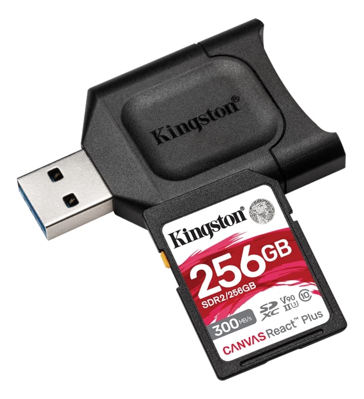 Kingston 256GB SDXC React Plus with Reader