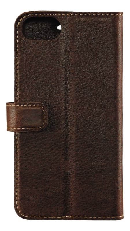 Essentials iPhone 6/7/8/SE (2020), Läder wallet 3 kort, brun