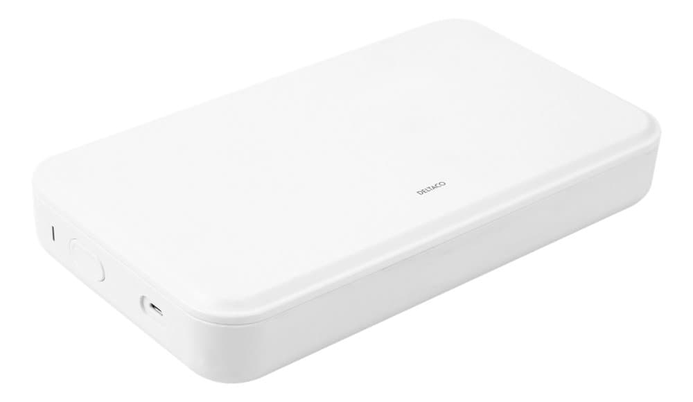 DELTACO UV sanitizing box, UVC LED, disinfect your phone, jewelry etc.
