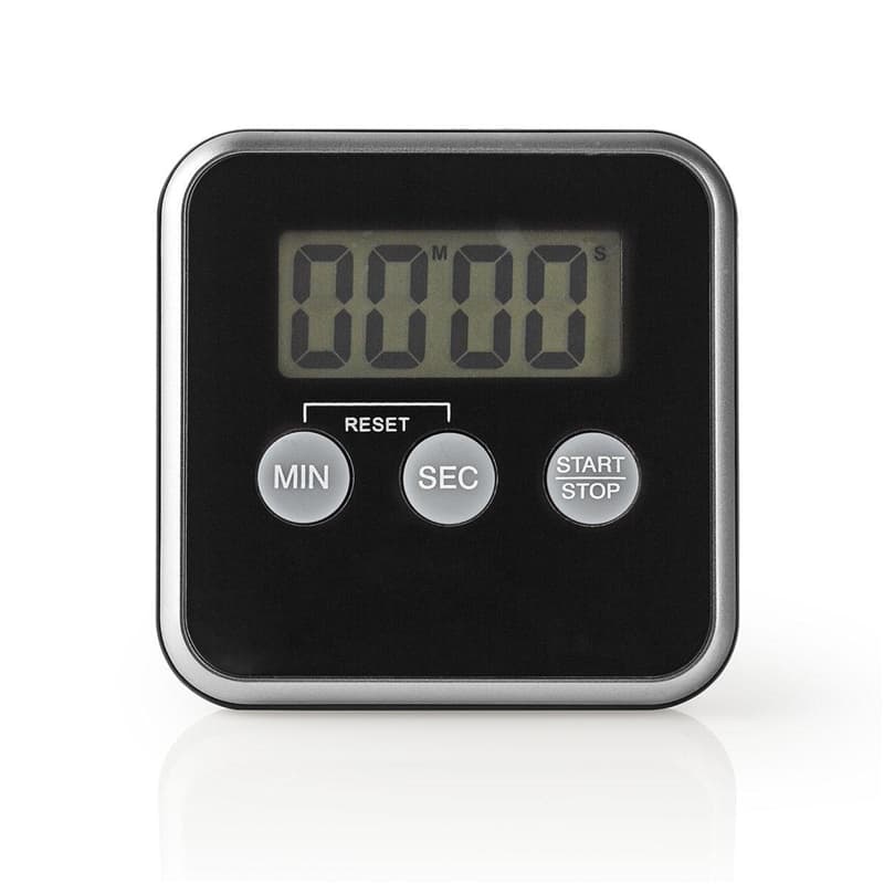 Kökstimer | digital display | svart