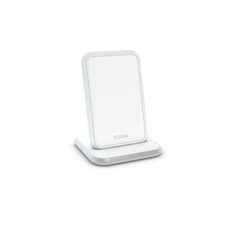 Zens Bordsladdare Qi Trådlös 220V-Sladd 10W Vit (Apple Qc 7,5W)