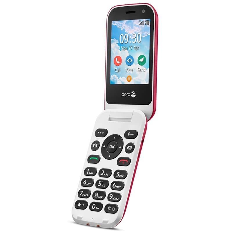 Doro 7081 4G FP Röd/Vit