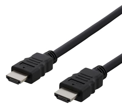 DELTACO HDMI cable CCS, HDMI High Speed w/Ethernet, FSC, 0,5m, black