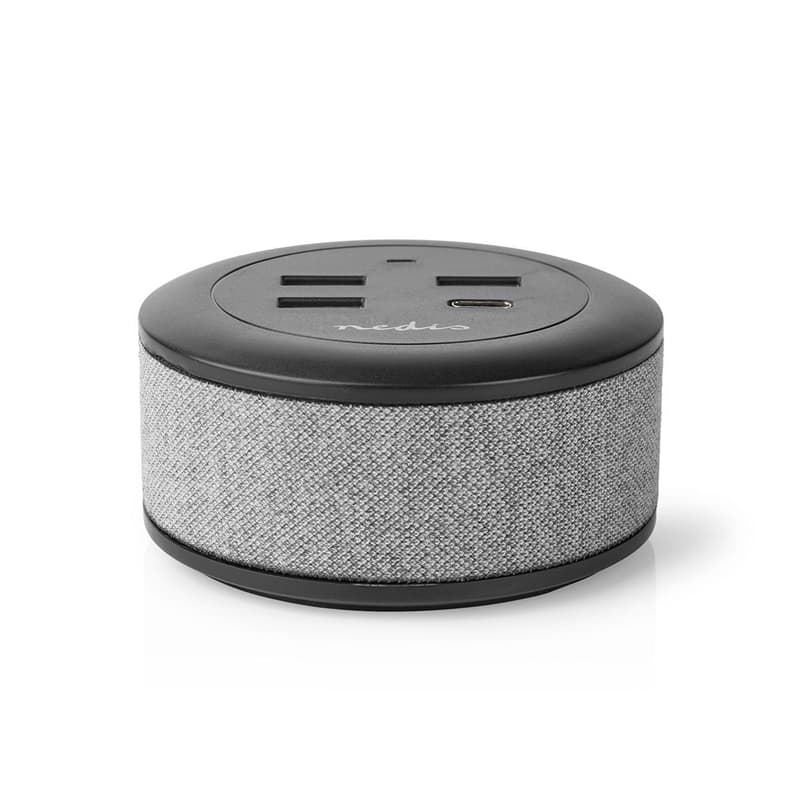 Bordsladdare med textil för hela familjen | 3x USB 2.1 A (max.) |