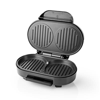 Hamburger Maker | 1000 W | 10.5 cm | Automatisk temperaturkontroll | Metall / Plast