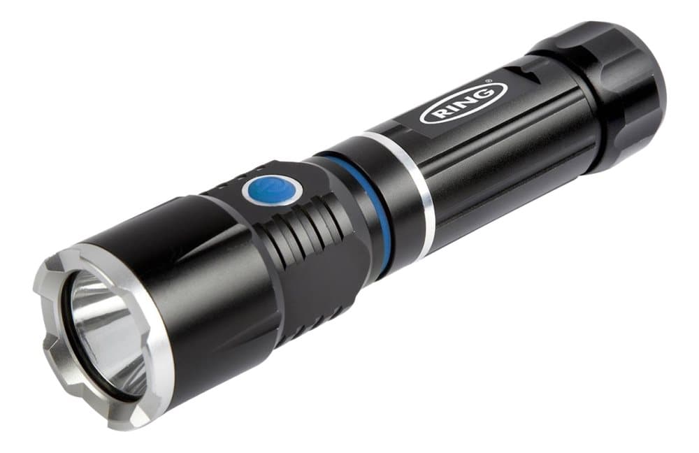 Ring Automotive Telescopic 220 lm Alu torch with 4 x AAA