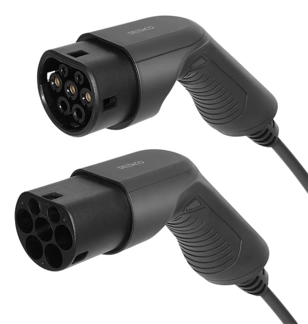 DELTACO e-Charge, cable type 2 - type 2, 1 phase, 16A, 10M