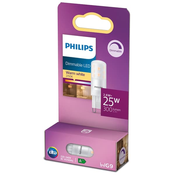 Philips LED G9 Kapsel 25W Dimbar 345lm
