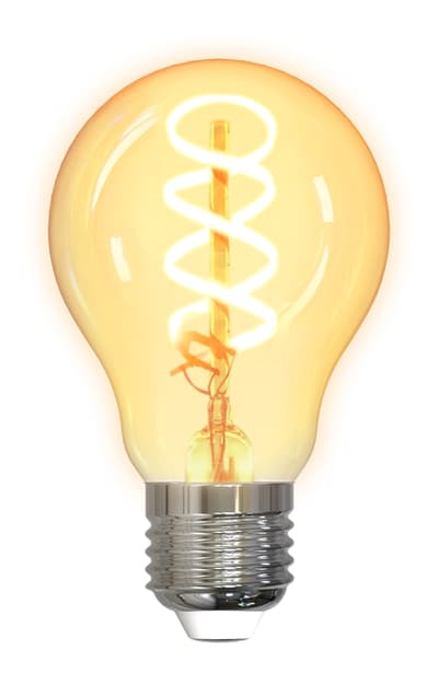 DELTACO SMART HOME Spiral LED-glødepære, E27, WiFI, 5,5W, 800K-6500K