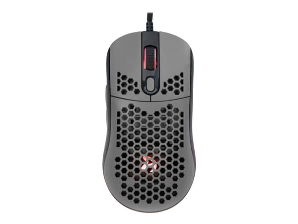 Arozzi Favo - Mus - optisk - 7 knapper - kablet - USB - Grå