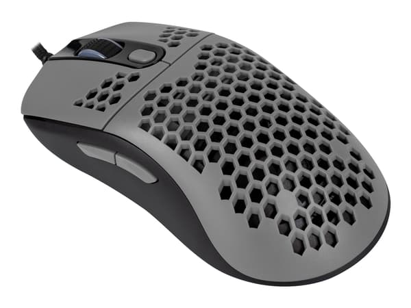 Arozzi Favo - Mus - optisk - 7 knapper - kablet - USB - Grå