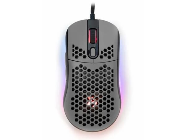 Arozzi Favo - Mus - optisk - 7 knapper - kablet - USB - Grå