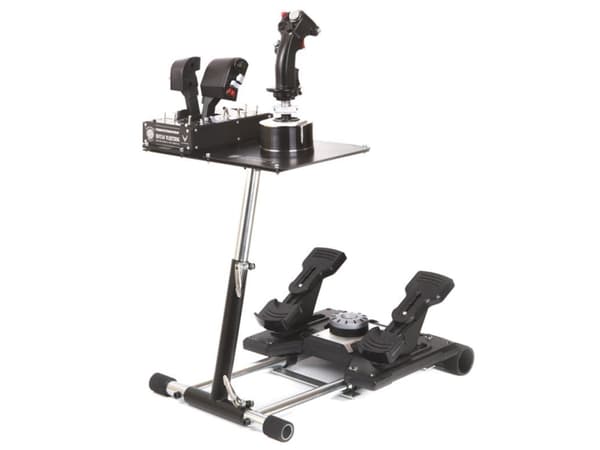 Wheel Stand Pro Deluxe V2, Svart, Rustfritt stål, Pro Flight X-55 Rhino H.O.T.A.S. Pro Flight X52 / X52 Pro HOTAS WARTHOG Pro Flight Rudder