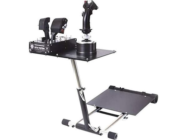 Wheel Stand Pro Deluxe V2, Svart, Rustfritt stål, Pro Flight X-55 Rhino H.O.T.A.S. Pro Flight X52 / X52 Pro HOTAS WARTHOG Pro Flight Rudder