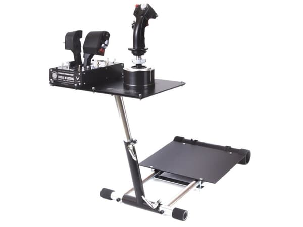 Wheel Stand Pro Deluxe V2, Svart, Rustfritt stål, Pro Flight X-55 Rhino H.O.T.A.S. Pro Flight X52 / X52 Pro HOTAS WARTHOG Pro Flight Rudder