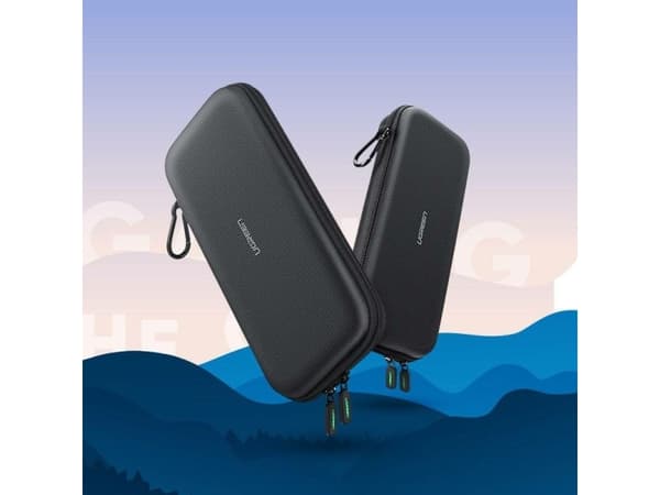 Ugreen 50974, Etui, Nintendo, Grå, EVA ( Ethylene-vinyl-acetat), Oxford, Velvet (kamera etui), Nintendo Switch, Sjokkresistent