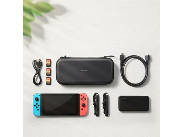 Ugreen 50974, Etui, Nintendo, Grå, EVA ( Ethylene-vinyl-acetat), Oxford, Velvet (kamera etui), Nintendo Switch, Sjokkresistent