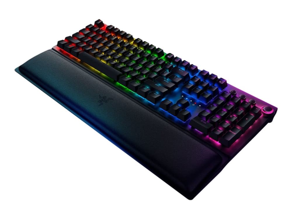 Razer BlackWidow V3 Pro - Tastatur - bakgrunnsbelyst - Bluetooth, 2.4 GHz, USB-C - Nordisk - tastsvitsj: Razer Green